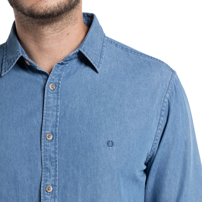 CAMISA DENIM CÁDIZ | CELESTE - 3
