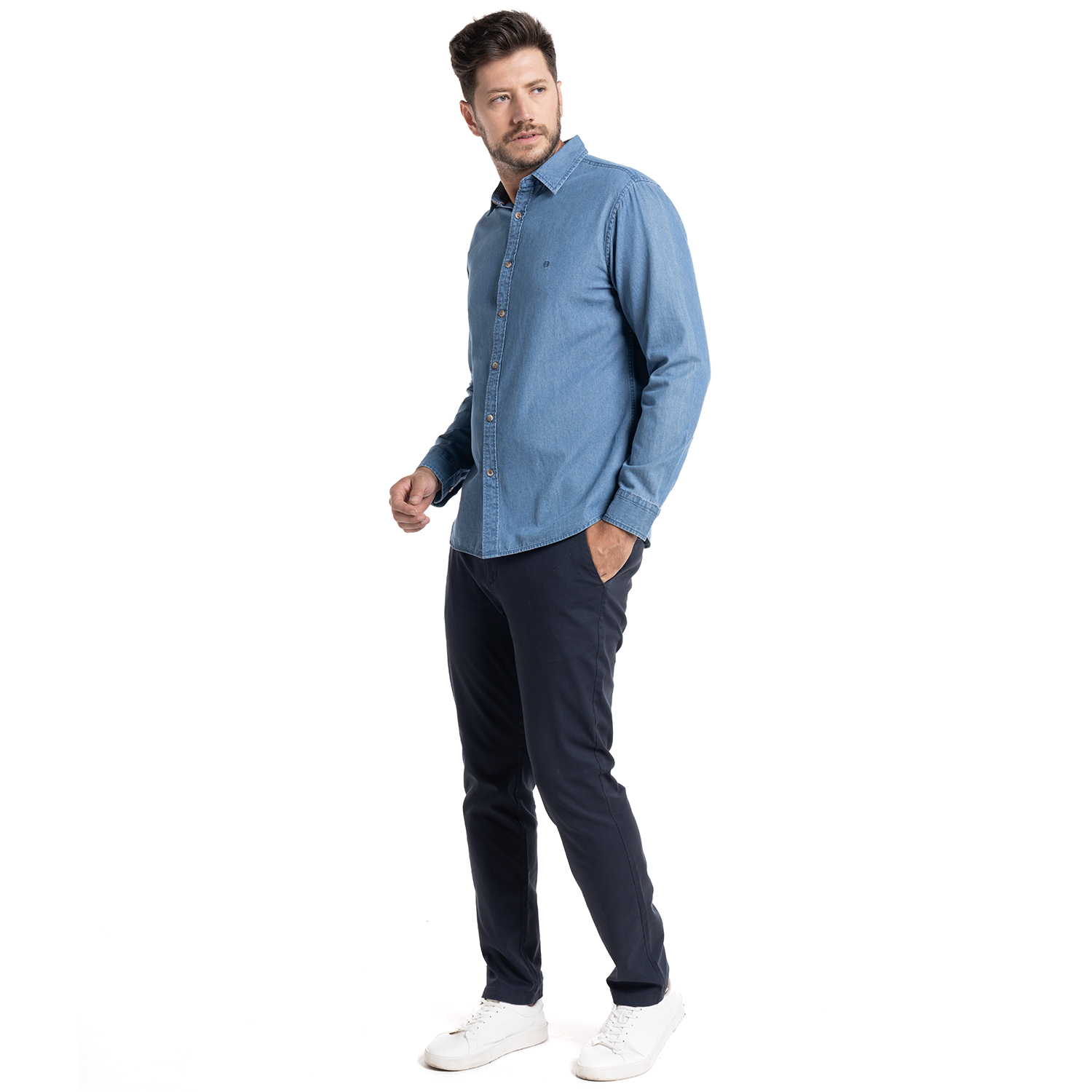 CAMISA DENIM CÁDIZ | CELESTE - 4