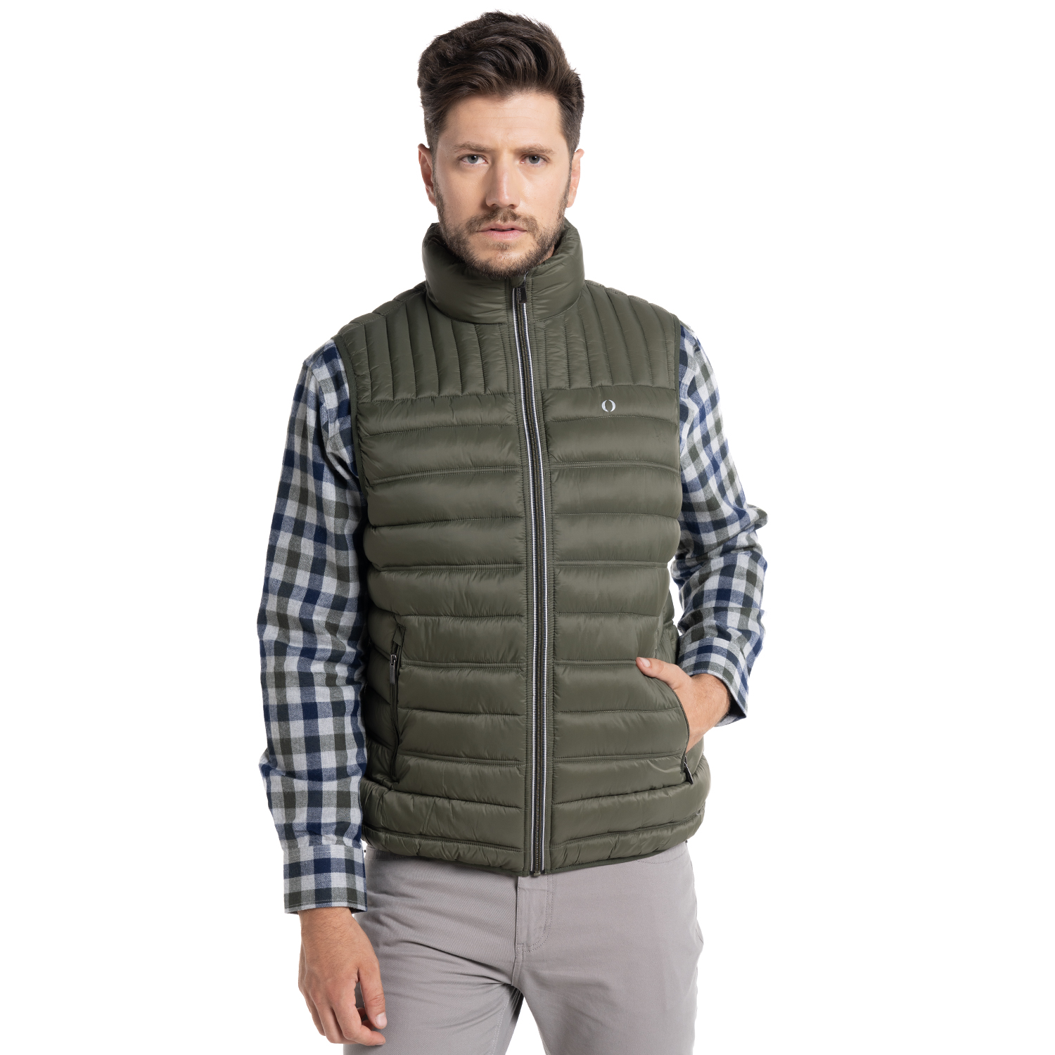 CHAQUETA SIN MANGAS NAVARRA | VERDE OSCURO - 1