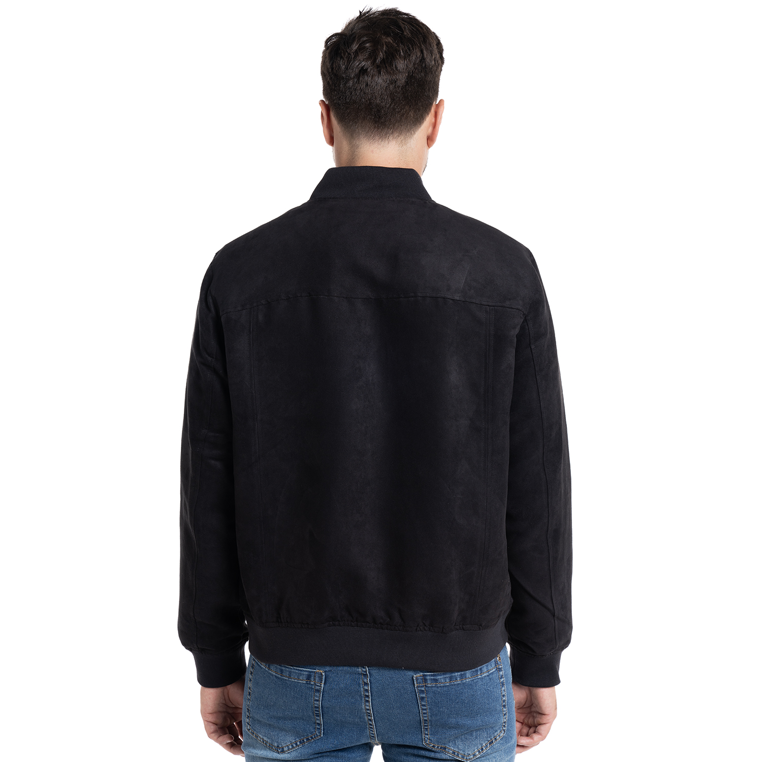 CHAQUETA BOMBER SUEDE CÁCERES | NEGRO - 2
