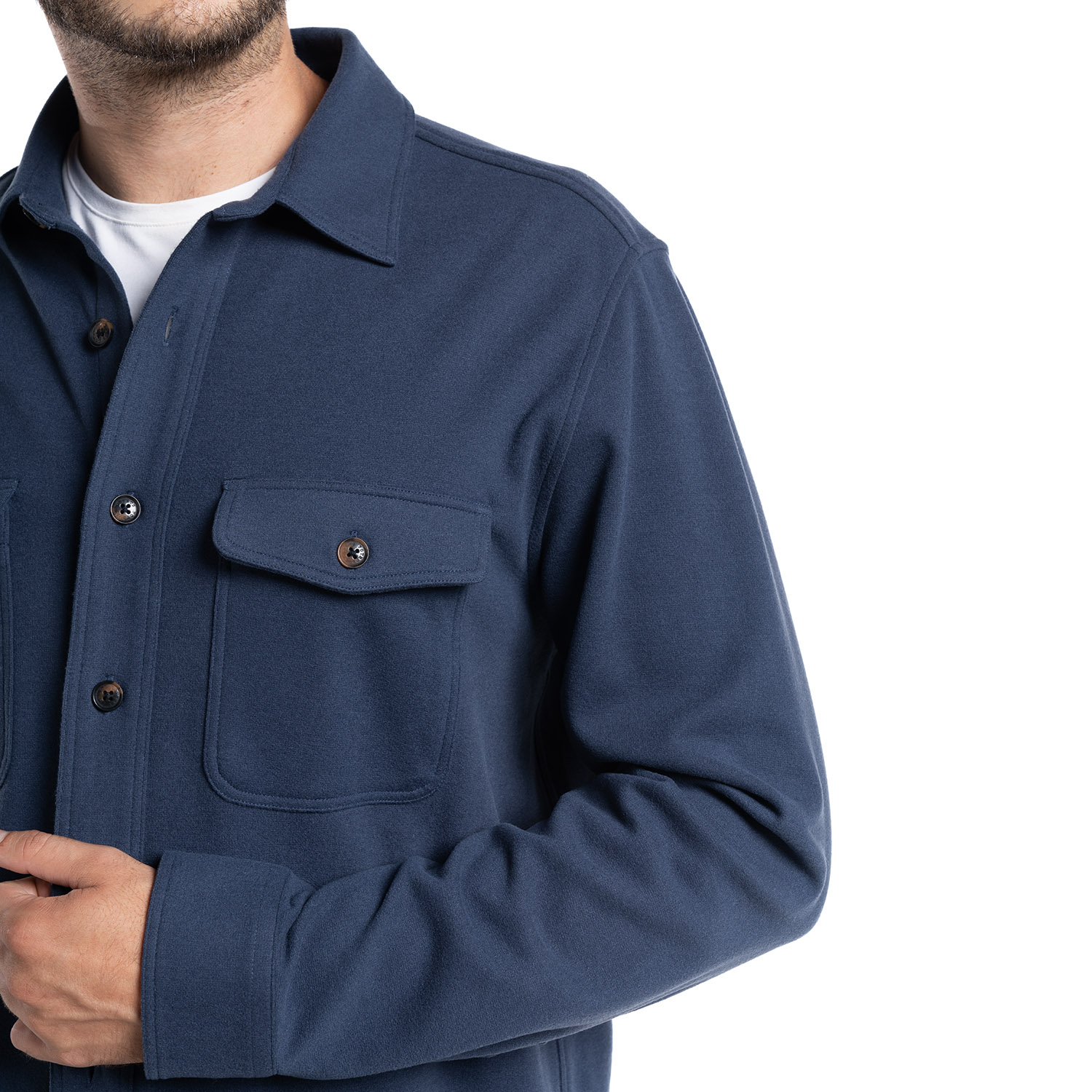 SOBRECAMISA PAMPLONA | AZUL MARINO - 3