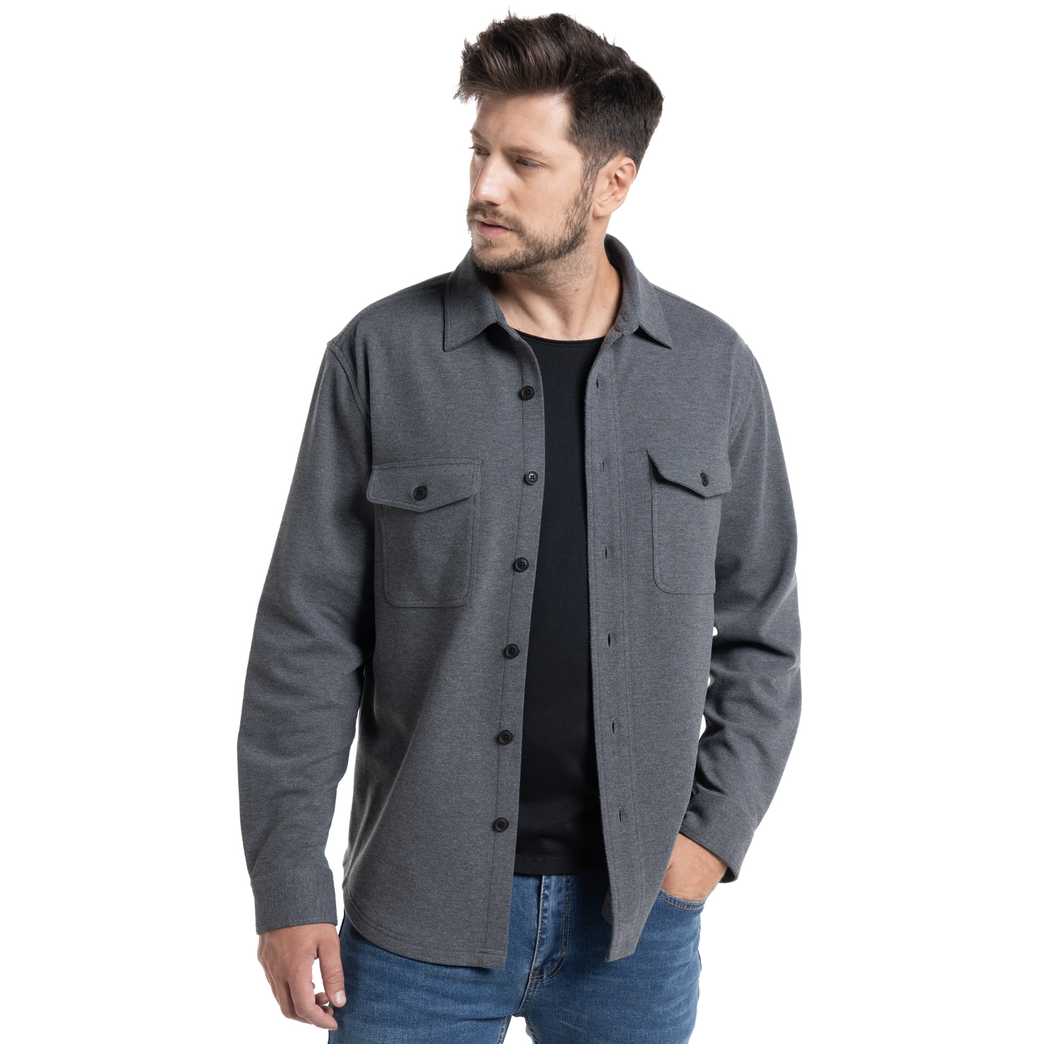 SOBRECAMISA PAMPLONA | GRIS - 1