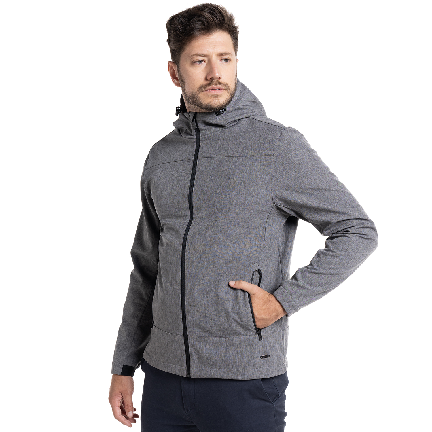 CHAQUETA SOFTSHELL CAZORLA | GRIS - 1