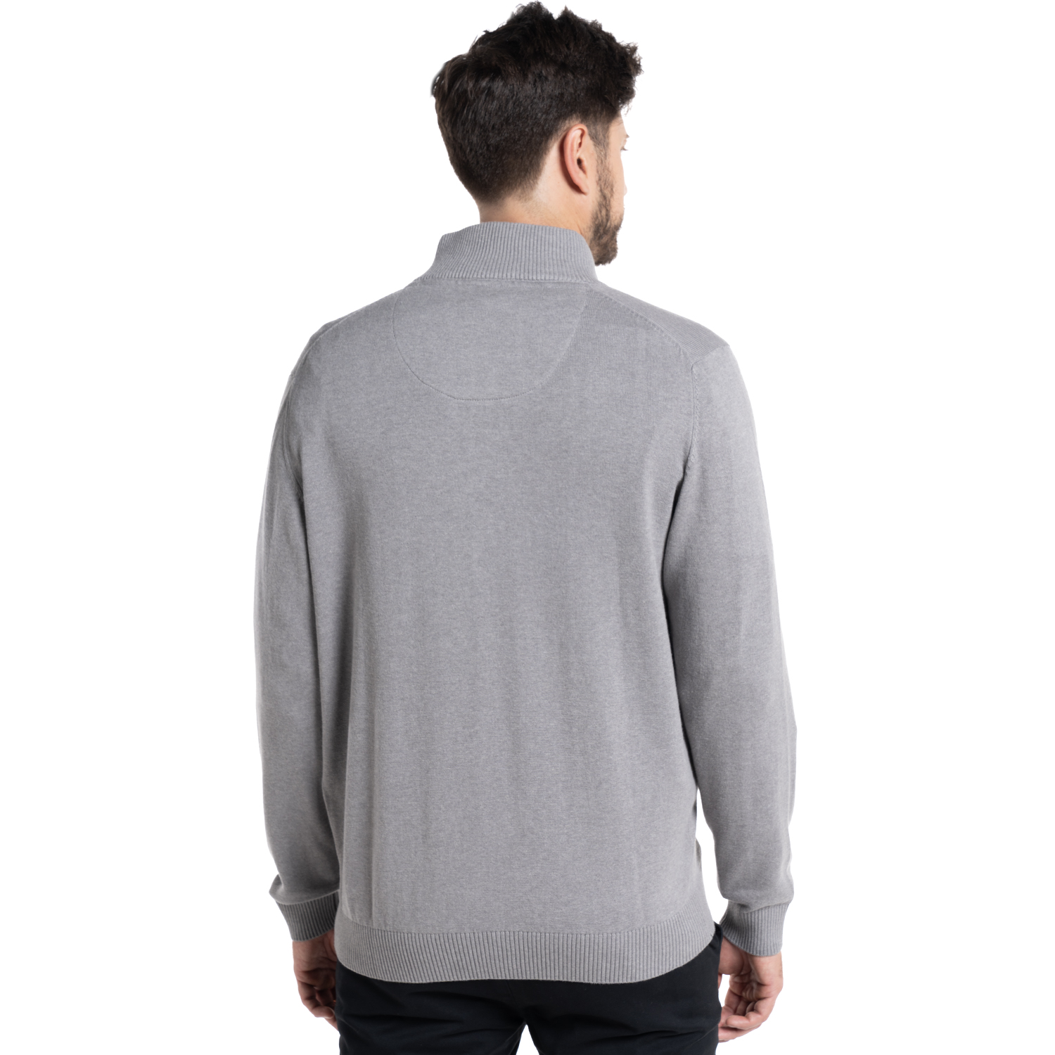 SWEATER FULL ZIPPER ALMAGRO | GRIS - 2