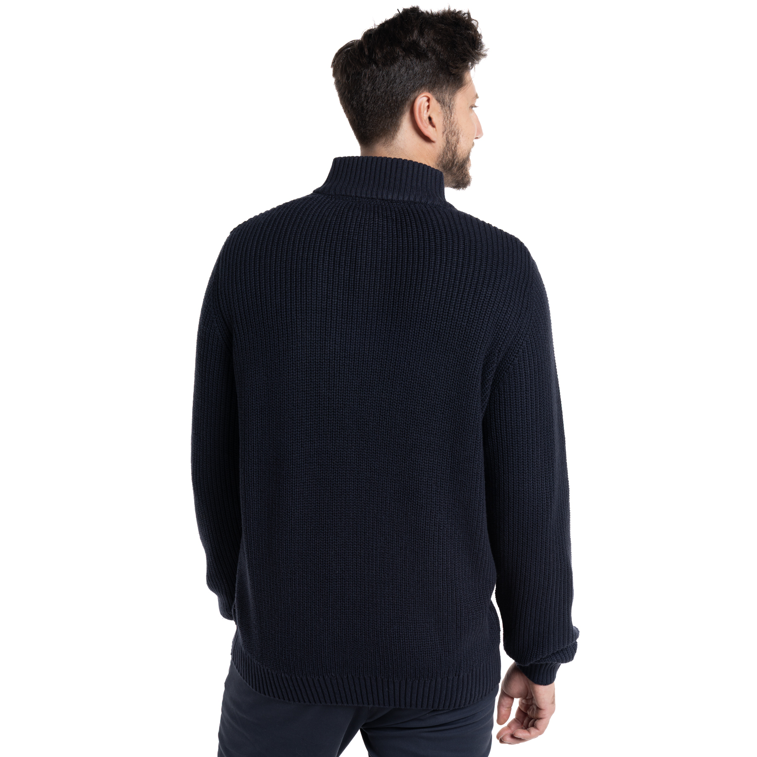 SWEATER HALF BUTTON GIRONA | AZUL MARINO - 2