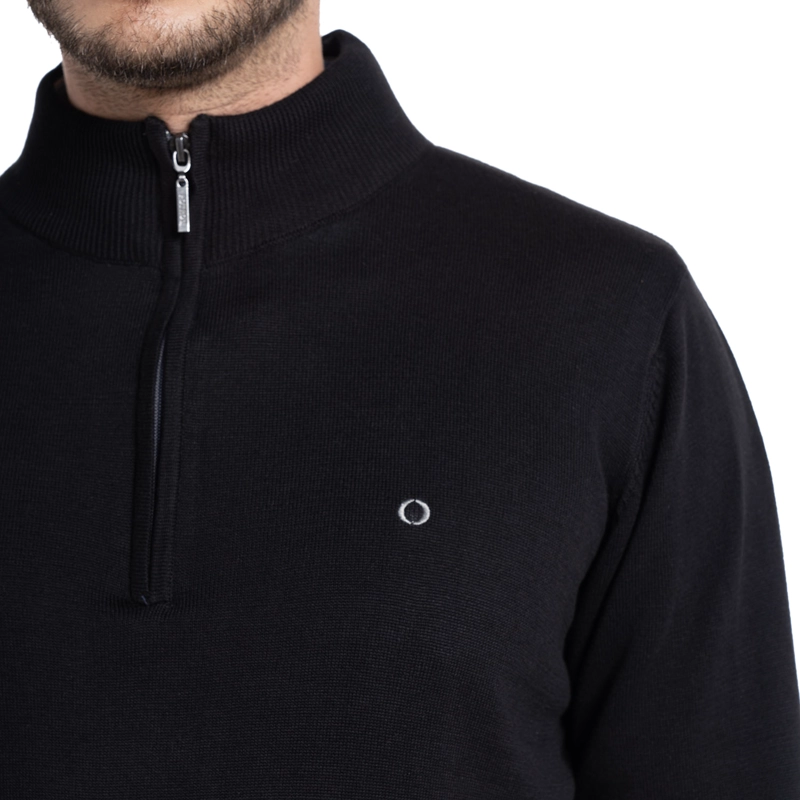 SWEATER HALF ZIPPER CASTELLÓN | NEGRO - 3
