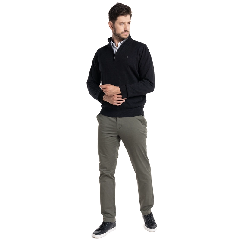 SWEATER HALF ZIPPER CASTELLÓN | NEGRO - 4