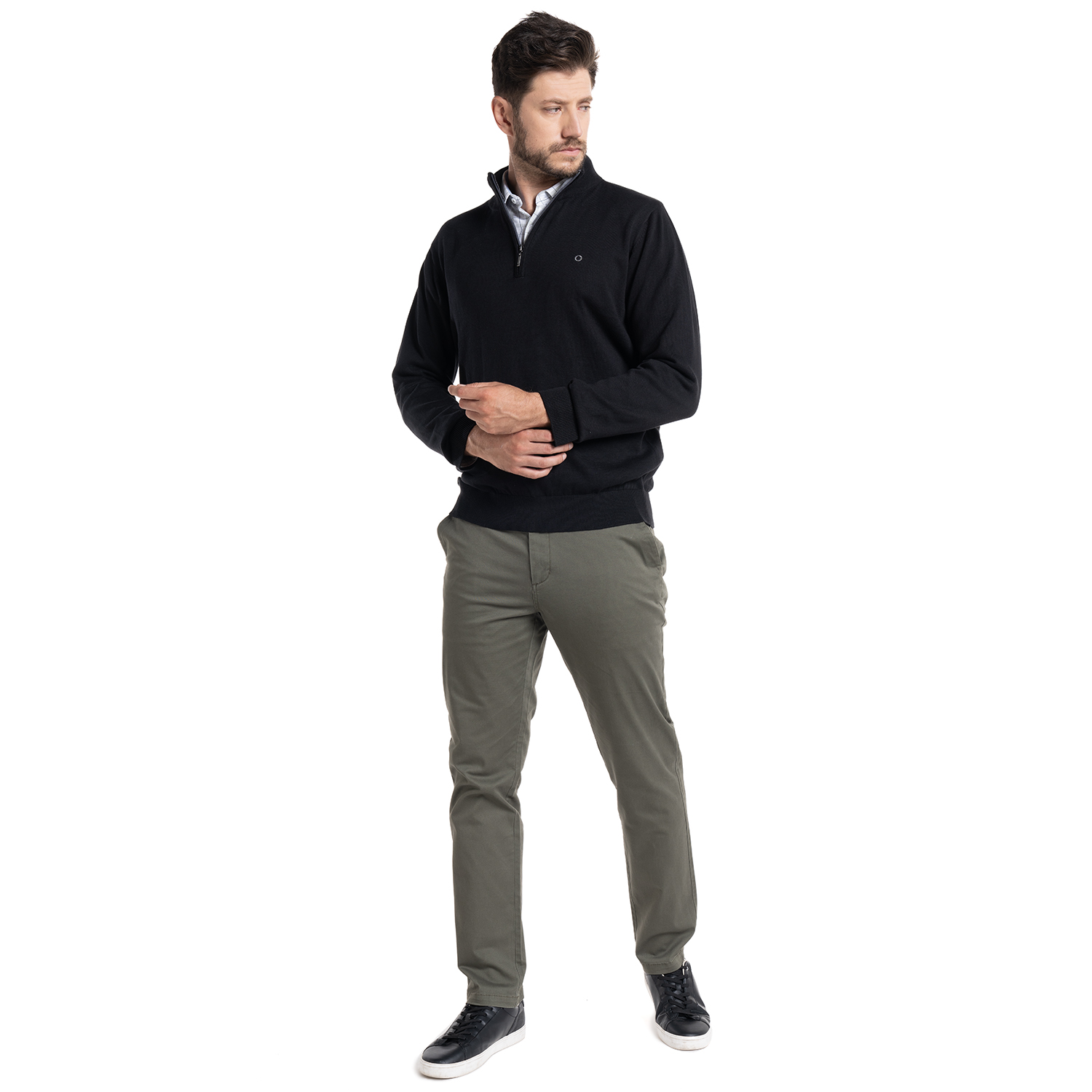 SWEATER HALF ZIPPER CASTELLÓN | NEGRO - 4