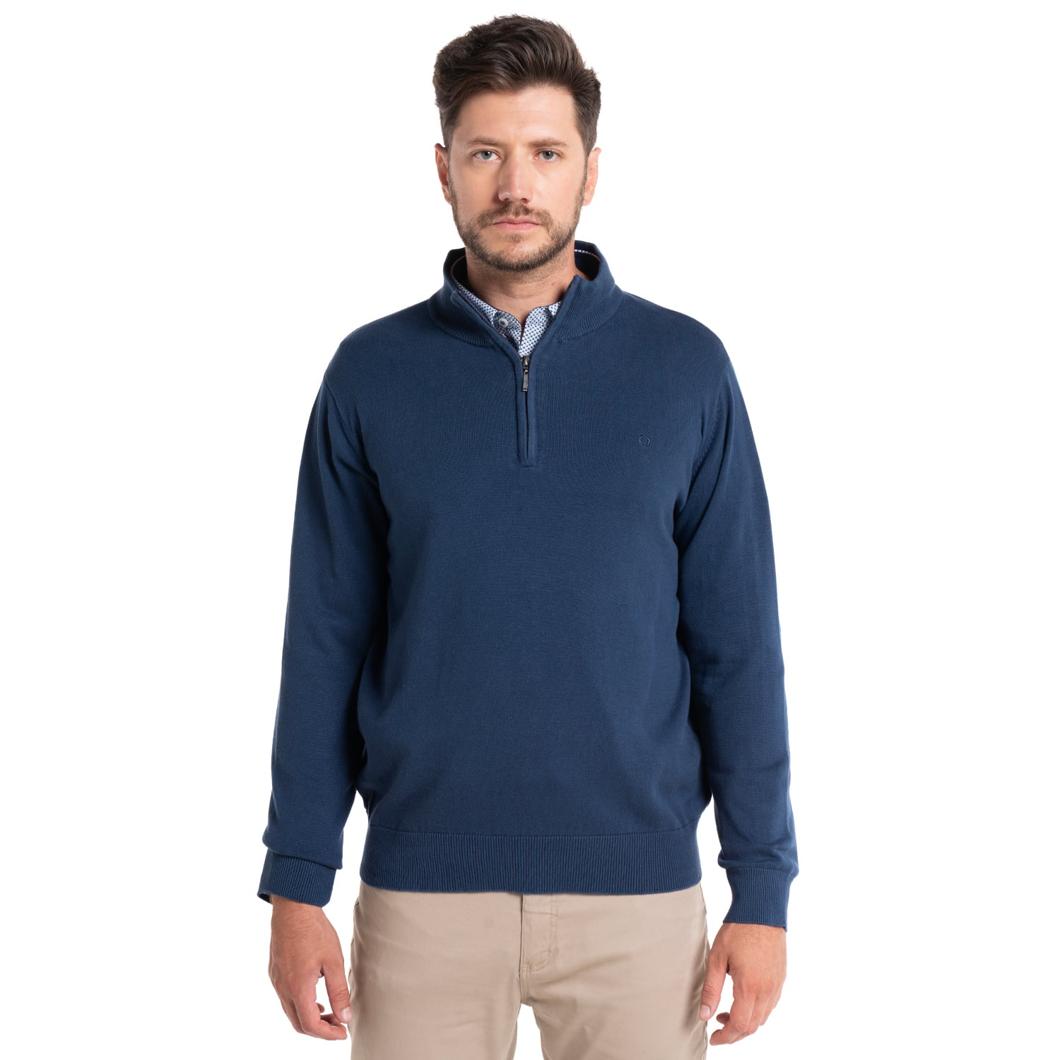 SWEATER HALF ZIPPER CASTELLÓN | AZUL - 1