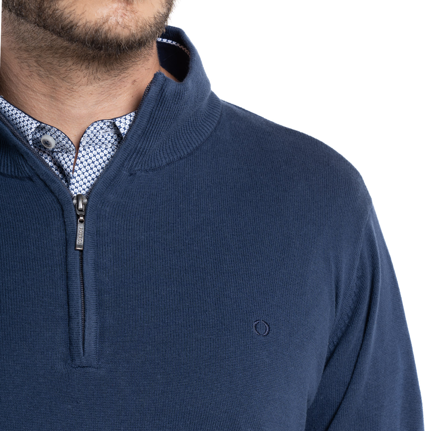 SWEATER HALF ZIPPER CASTELLÓN | AZUL - 3