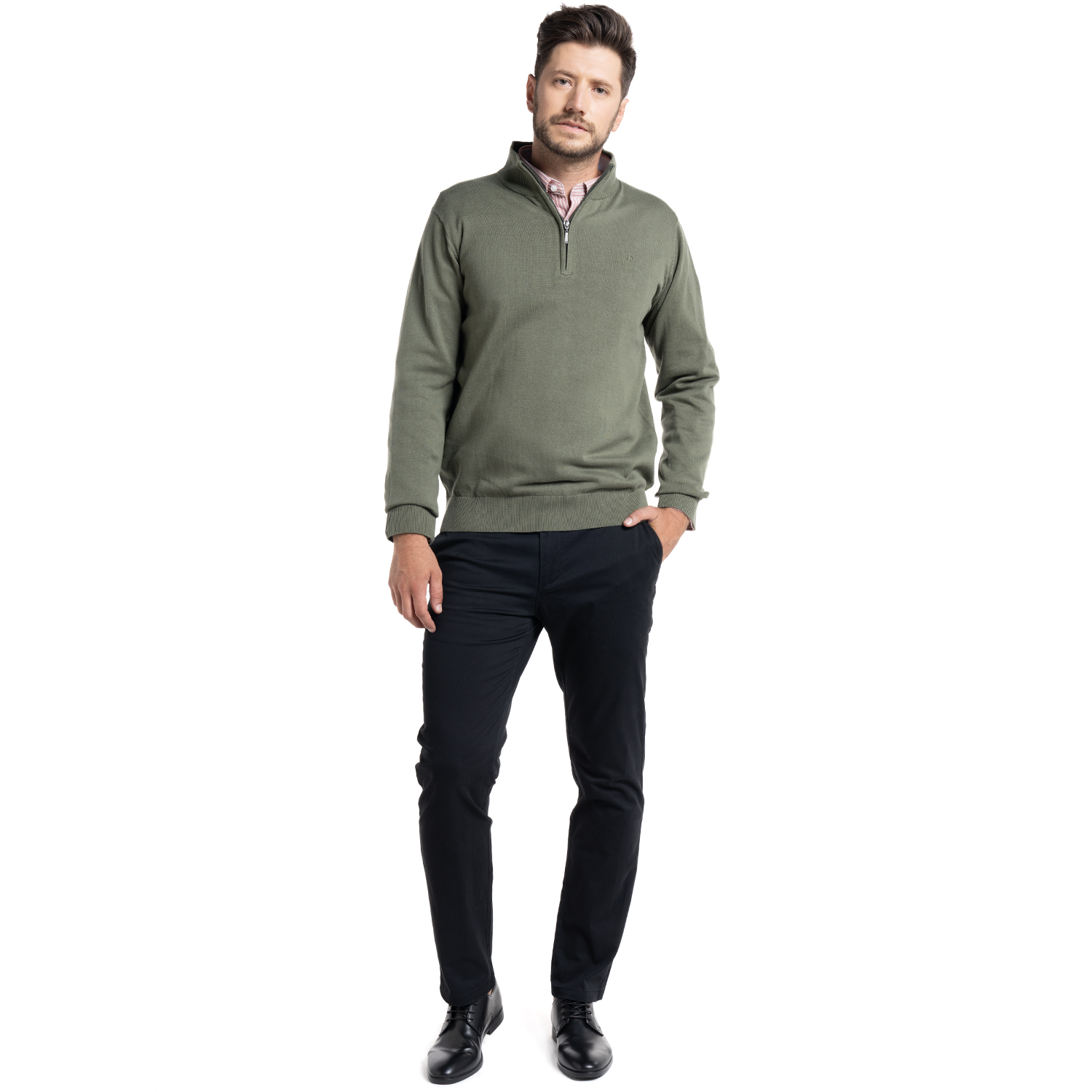 SWEATER HALF ZIPPER CASTELLÓN | VERDE - 4