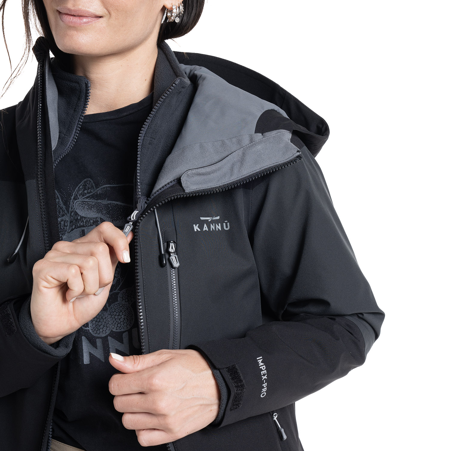 PARKA OUTDOOR 3 EN 1 BAKER MUJER | EN COLOR NEGRO - 3