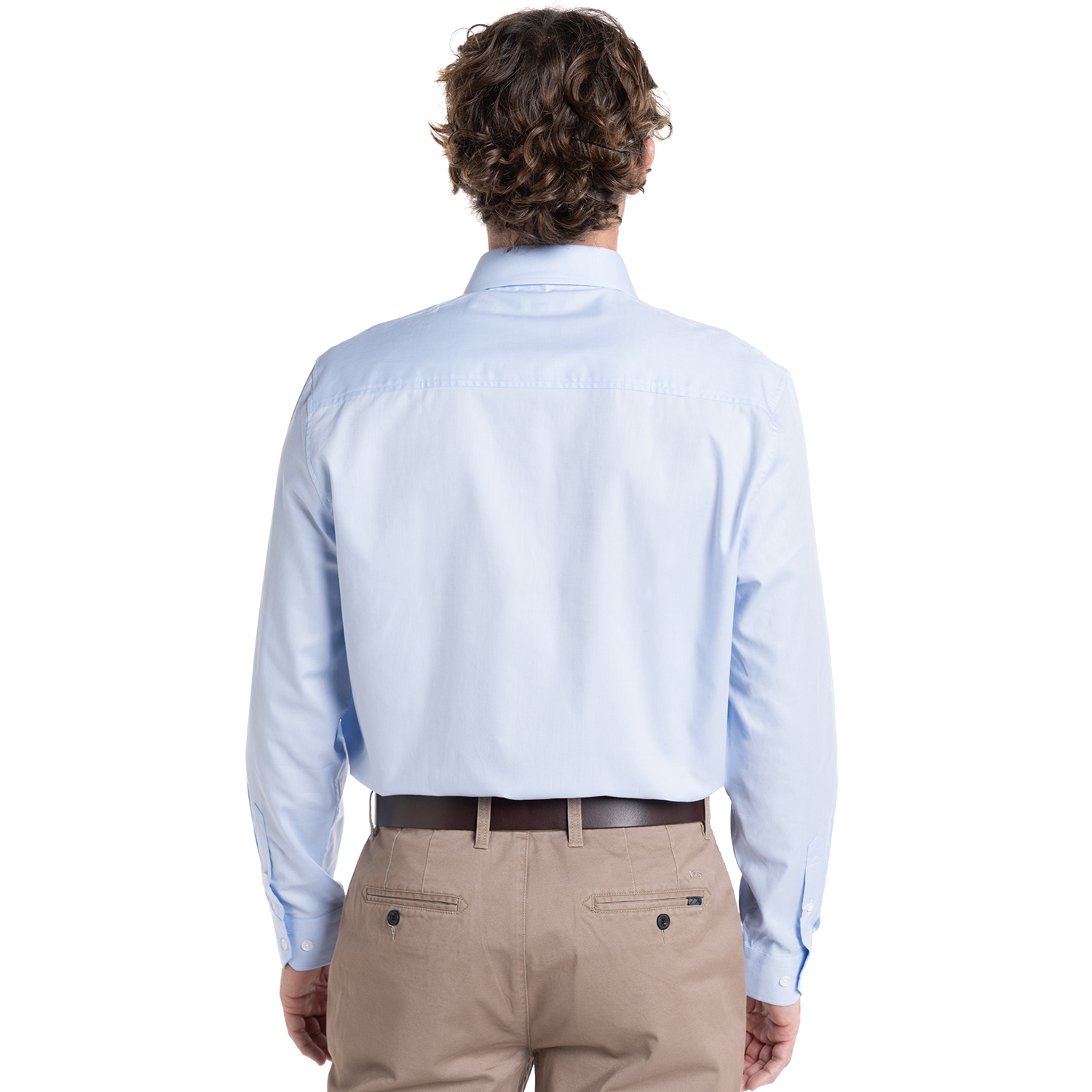 CAMISA HOMBRE MANGA LARGA JACQUARD HARLEM ALGODON SLIM FIT | CELESTE - 2
