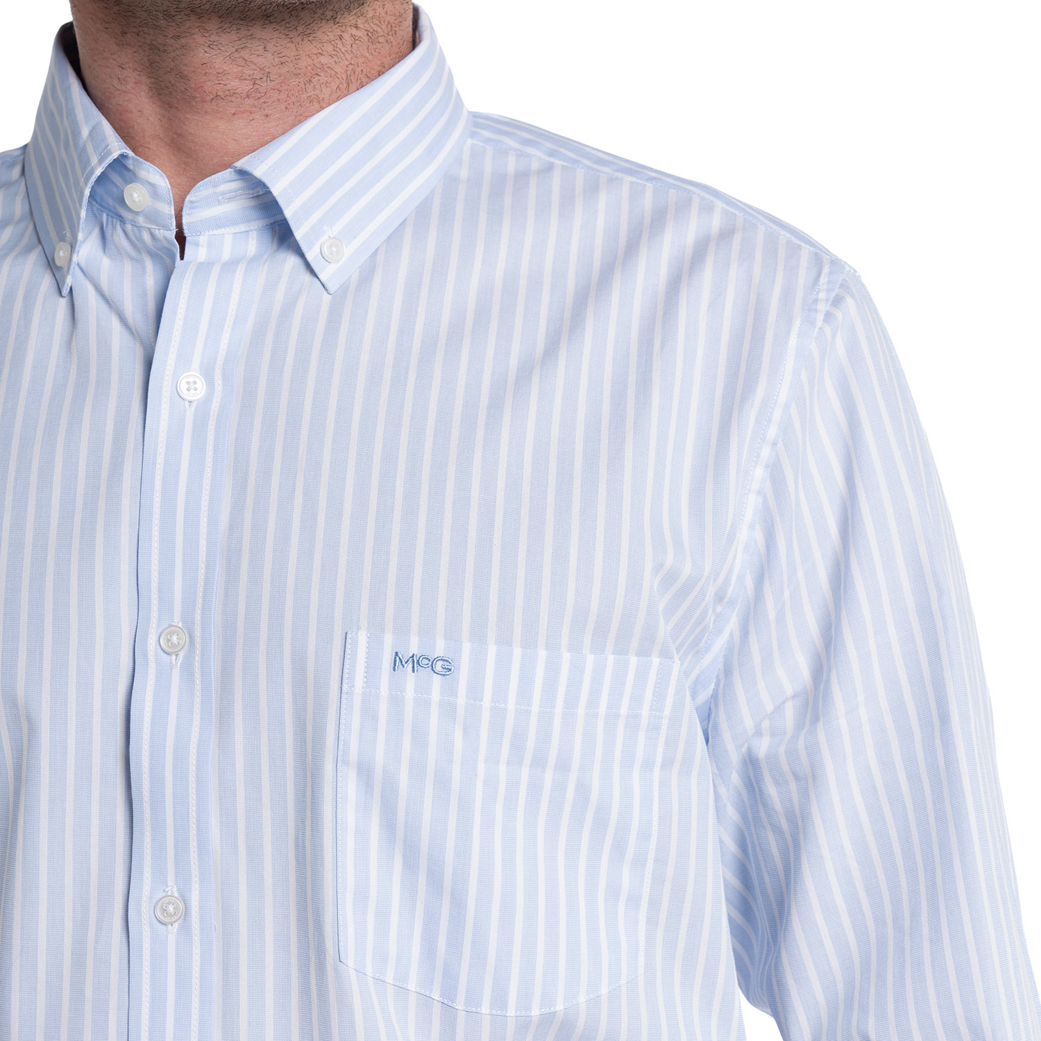 CAMISA HOMBRE MANGA LARGA ROCKEFELLER ALGODON SLIM FIT | AZUL MARINO - 3