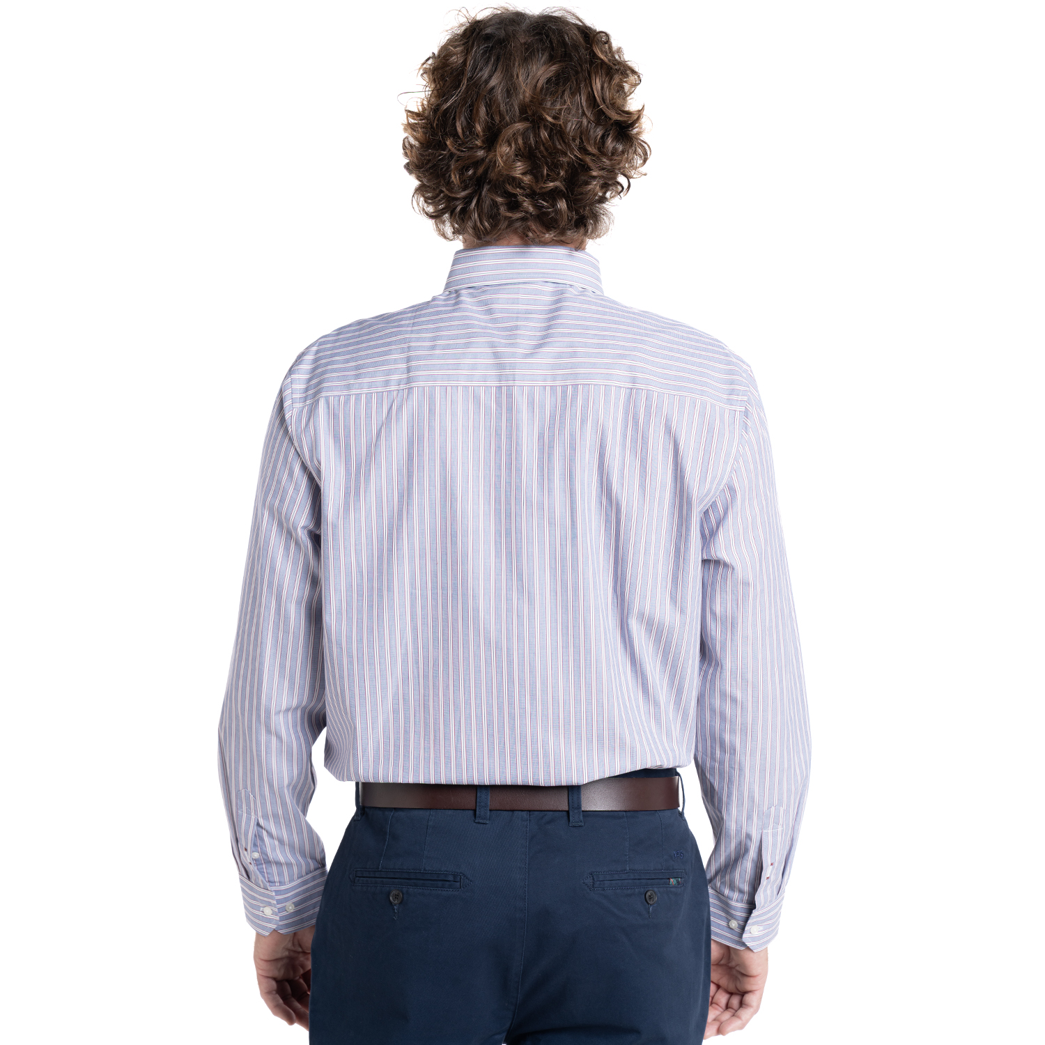 CAMISA HOMBRE MANGA LARGA ROCKEFELLER ALGODON SLIM FIT | AZUL CLARO - 2