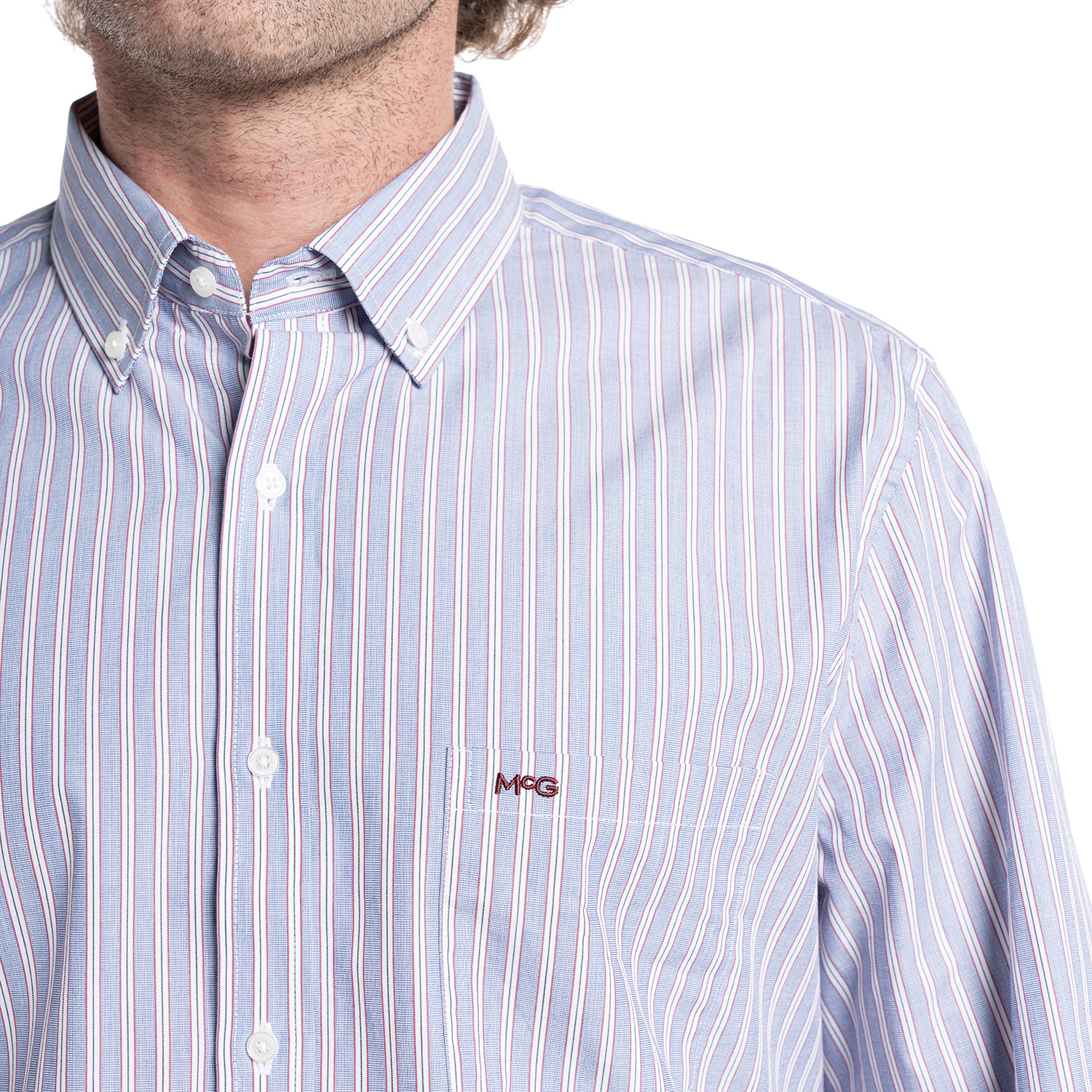 CAMISA HOMBRE MANGA LARGA ROCKEFELLER ALGODON SLIM FIT | AZUL CLARO - 3