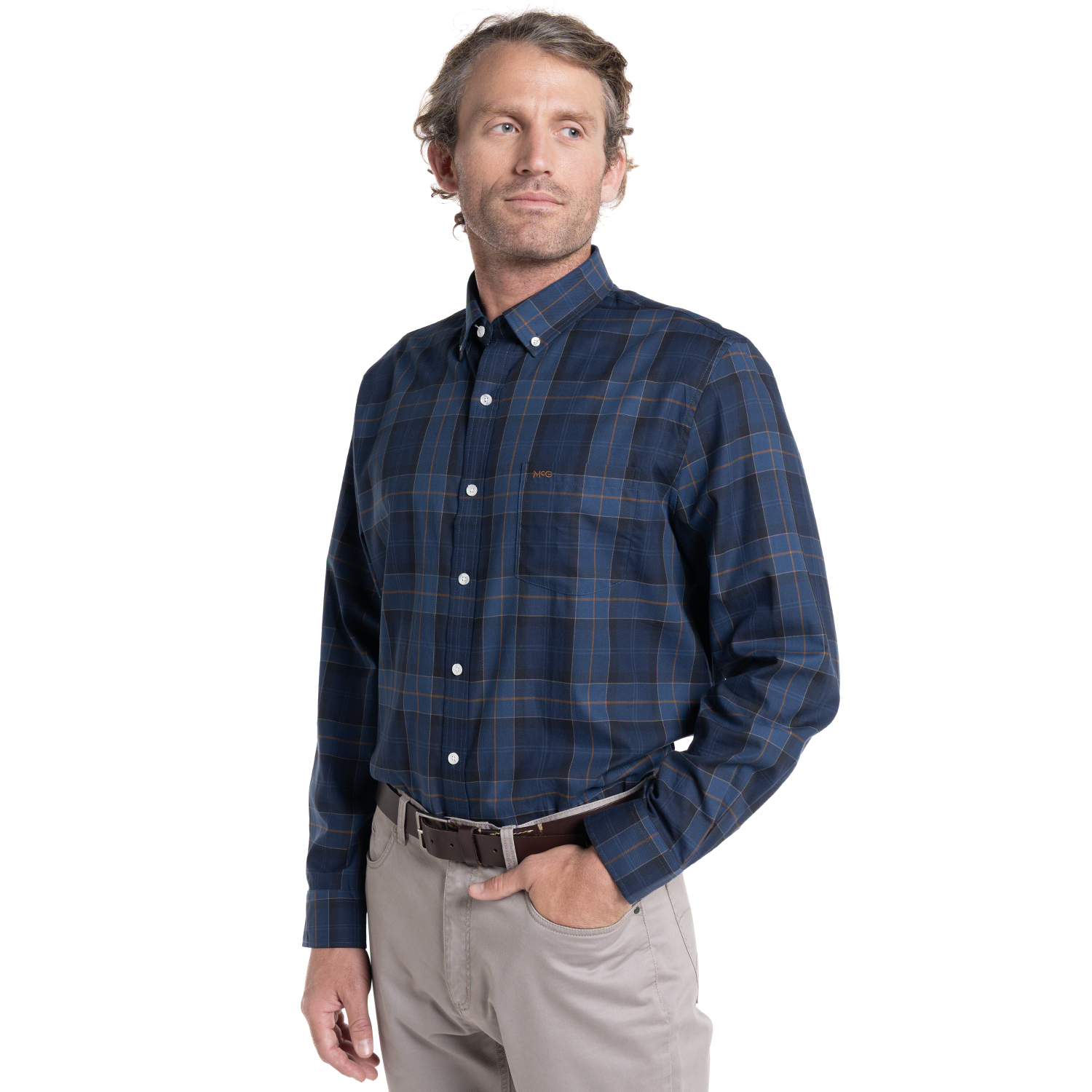 CAMISA ESCOCESA QUEENS. | AZUL - 1