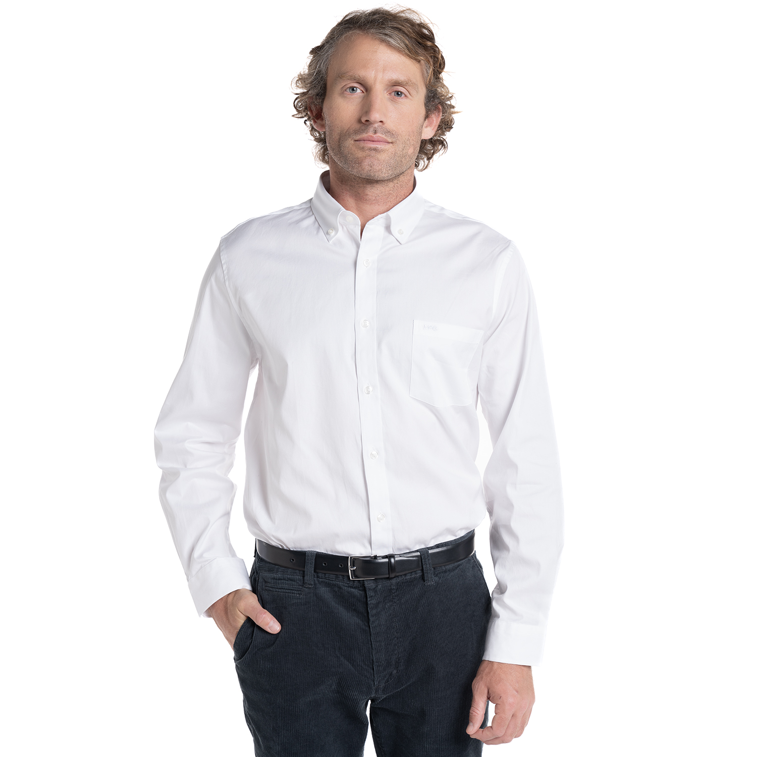 CAMISA HOMBRE OXFORD MANGA LARGA CROSBY ALGODÓN | ROSADO - 5