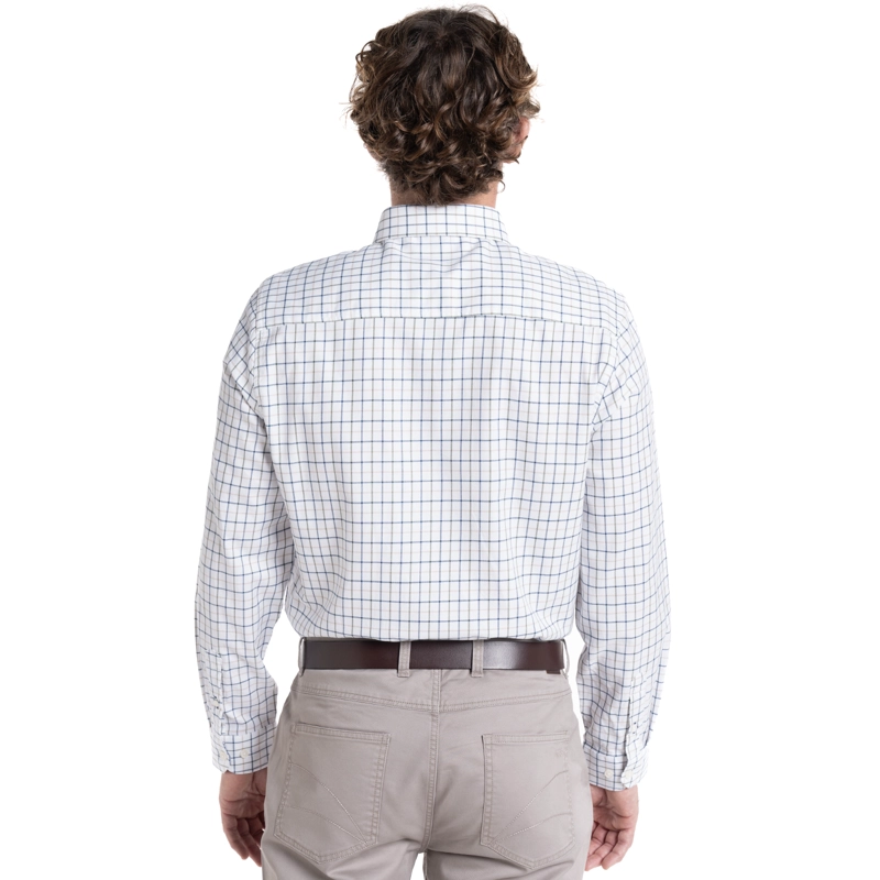 CAMISA OXFORD HOMBRE STATE ISLAND ALGODÓN MANGA LARGA SLIM FIT | AZUL MARINO - 2