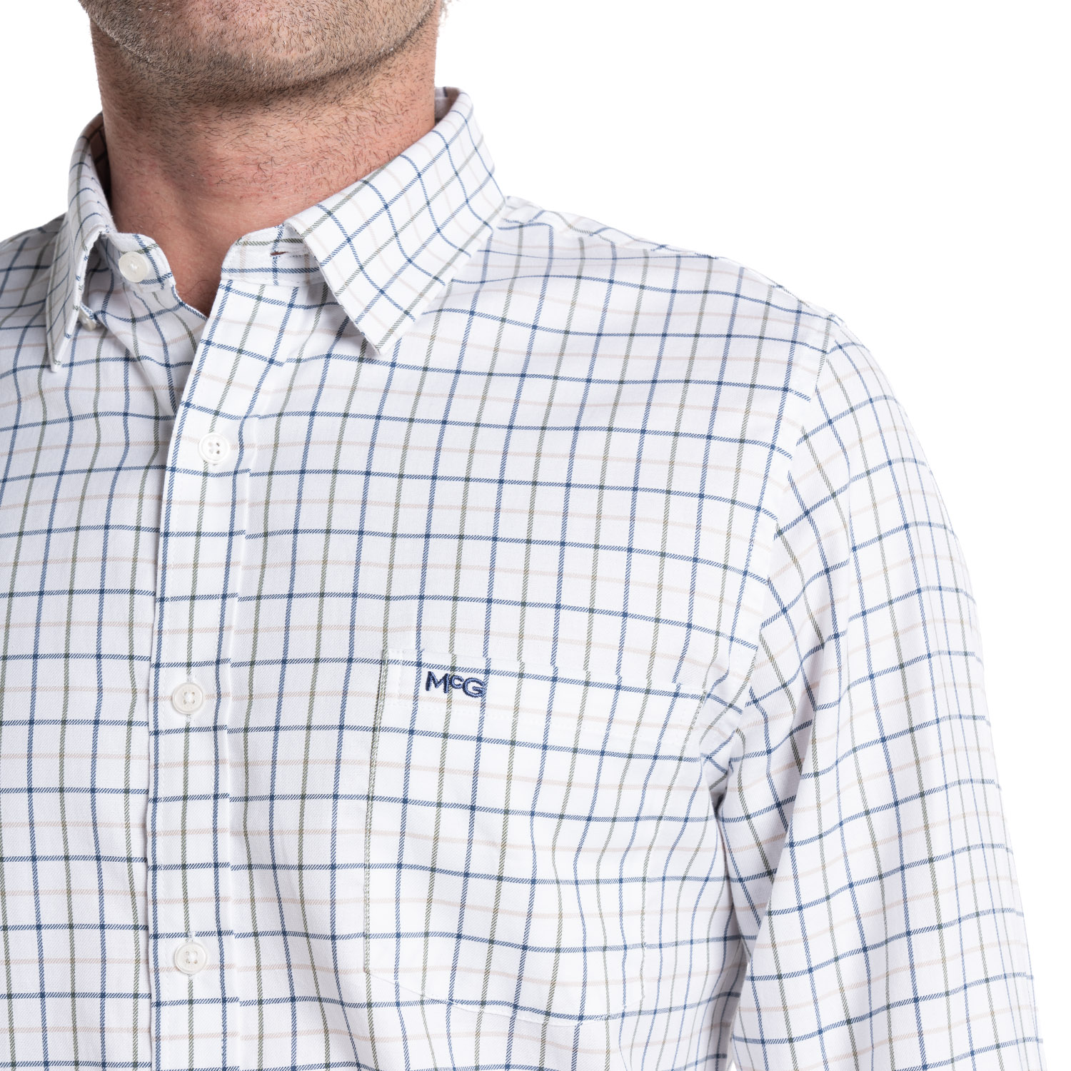 CAMISA OXFORD HOMBRE STATE ISLAND ALGODÓN MANGA LARGA SLIM FIT | AZUL MARINO - 3
