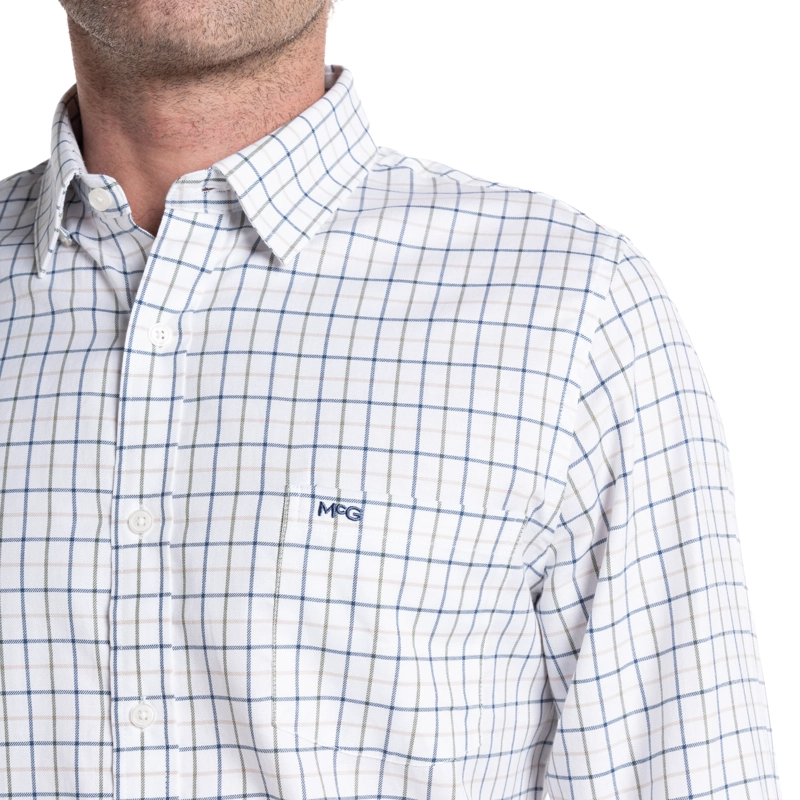 CAMISA OXFORD HOMBRE STATE ISLAND ALGODÓN MANGA LARGA SLIM FIT | AZUL MARINO - 3