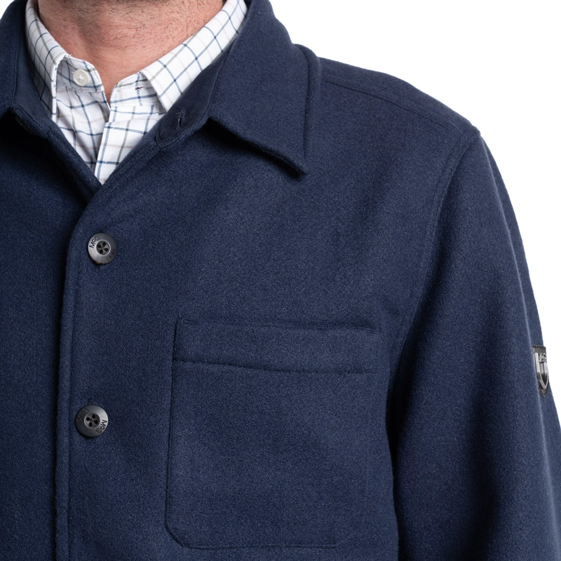 CHAQUETA ABRIGO DE PAÑO ROCHESTER MANGA LARGA HOMBRE | AZUL MARINO - 3