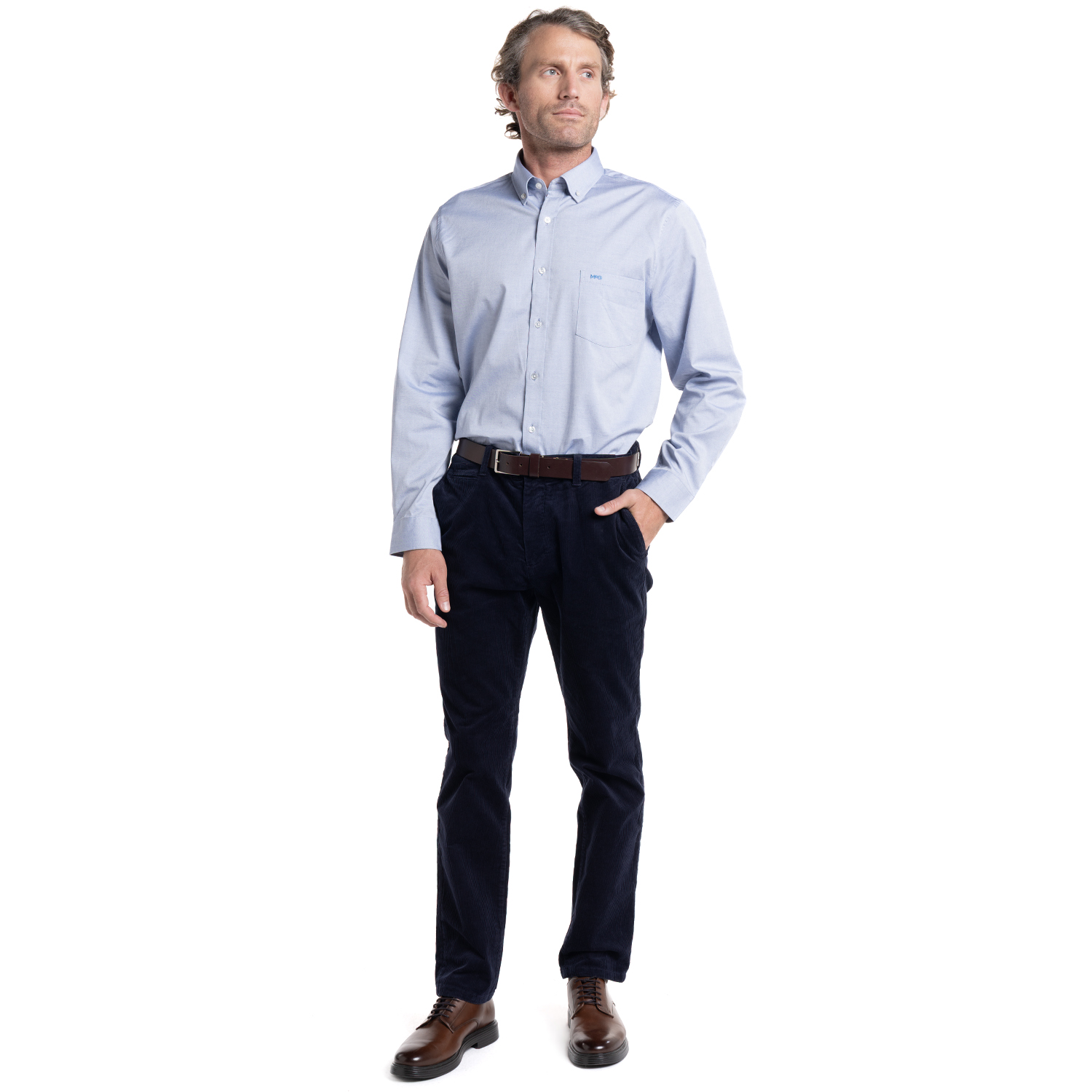 PANTALON CHINO HOMBRE ALGODON SLIM FIT CASUAL COTELE | AZUL MARINO - 4