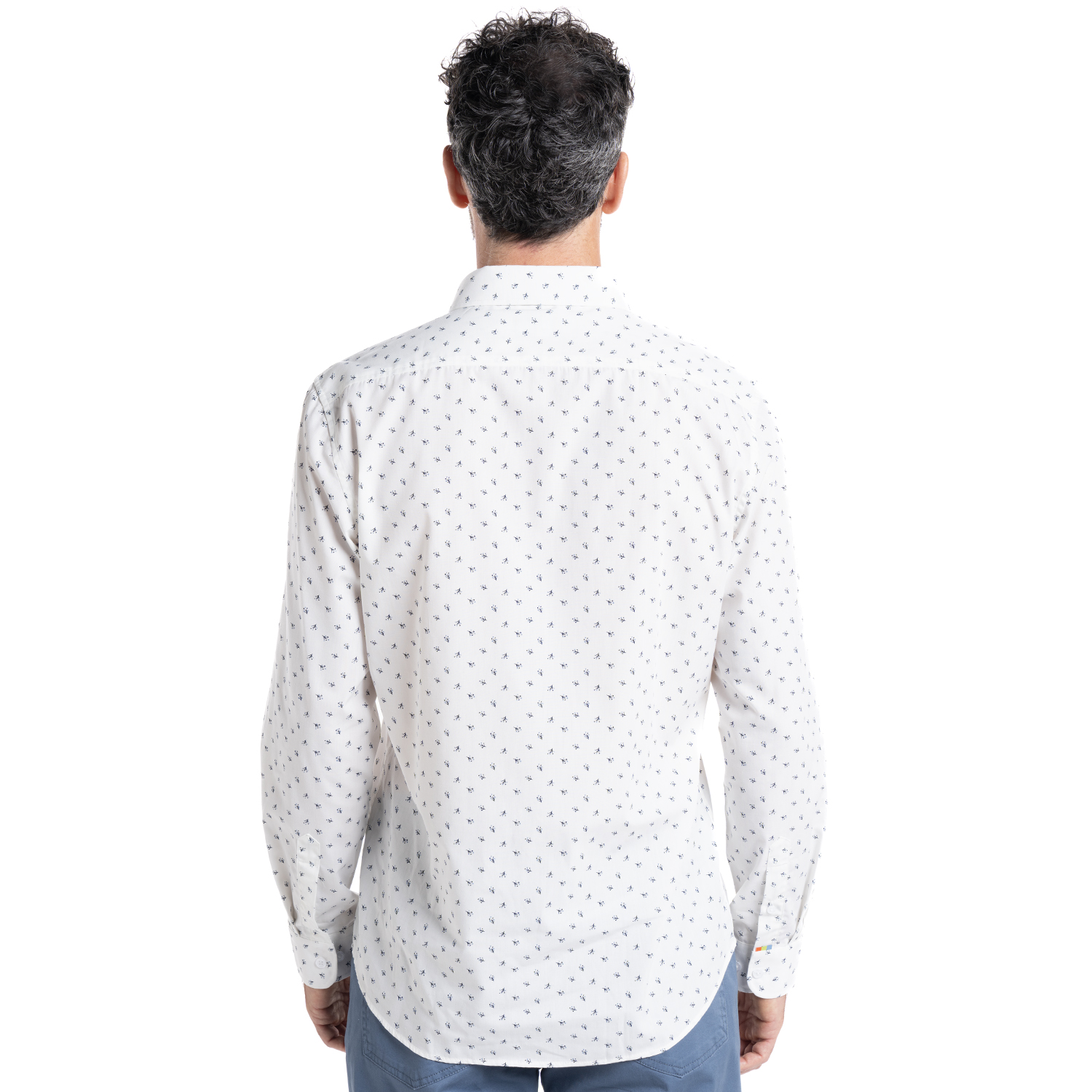 CAMISA MICROPRINT | BLANCO - 2