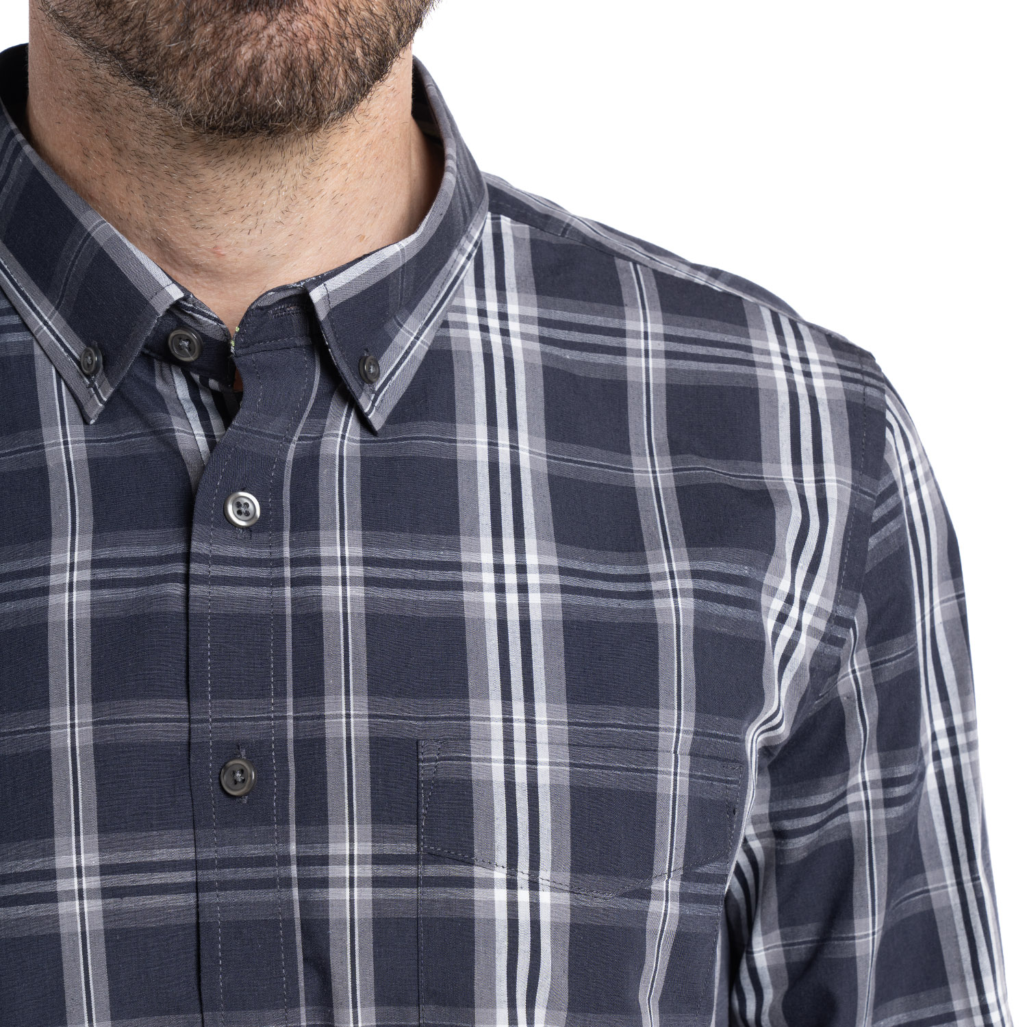 CAMISA TREVIRA CUADROS | AZUL ELÉCTRICO - 3