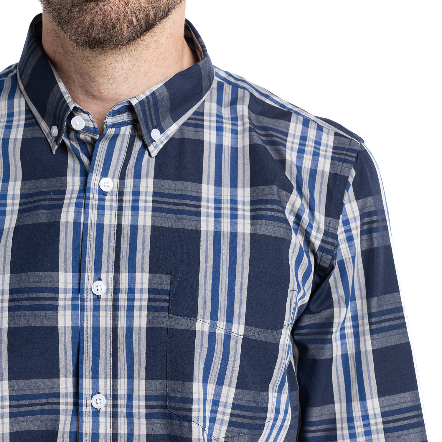 CAMISA TREVIRA CUADROS | AZUL - 3