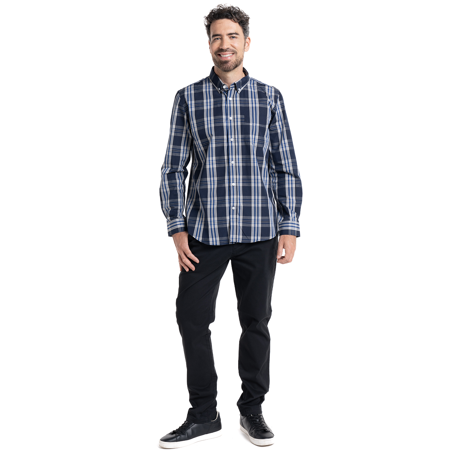 CAMISA TREVIRA CUADROS | AZUL - 4