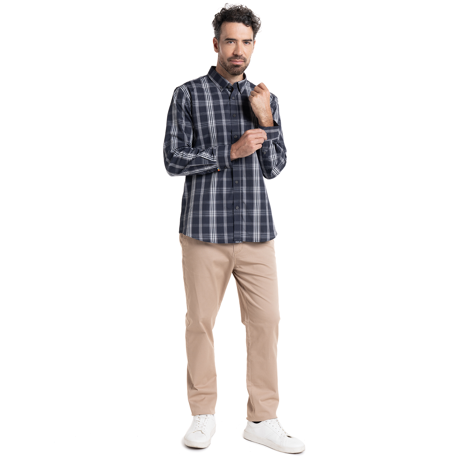 CAMISA TREVIRA CUADROS | AZUL ELÉCTRICO - 4