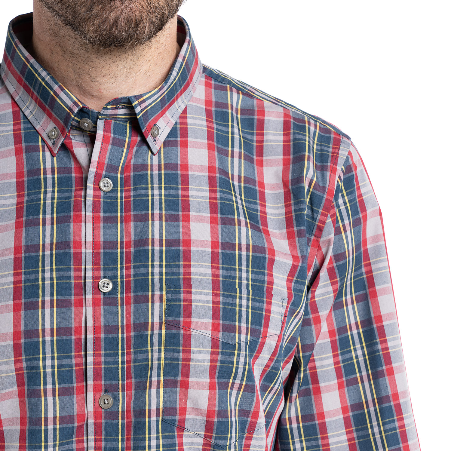CAMISA TREVIRA CUADROS | GRIS - 3