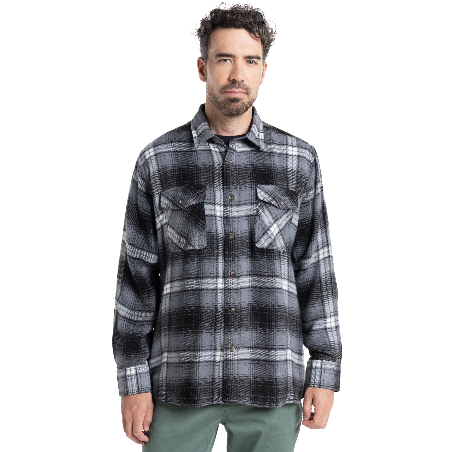 CAMISA LEÑADORA | GRIS OSCURO - 1
