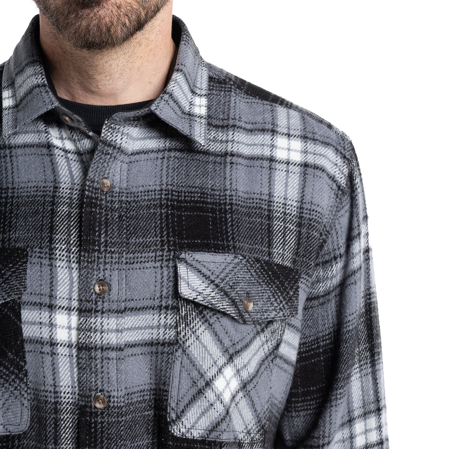 CAMISA LEÑADORA | GRIS OSCURO - 3