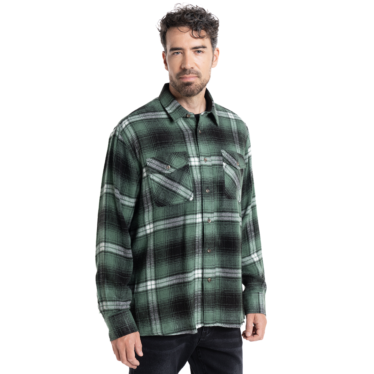CAMISA LEÑADORA | VERDE - 1