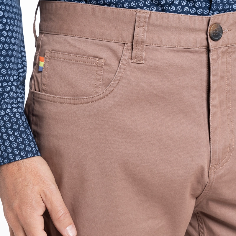 PANTALON 5 BOLSILLO REGULAR FIT | CAFÉ - 3