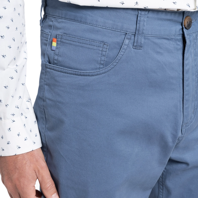 PANTALON 5 BOLSILLO REGULAR FIT | AZUL - 3