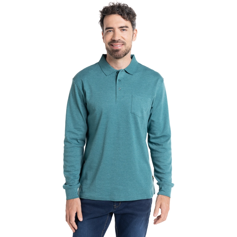 POLERA CUELLO CAMISEO | VERDE - 1