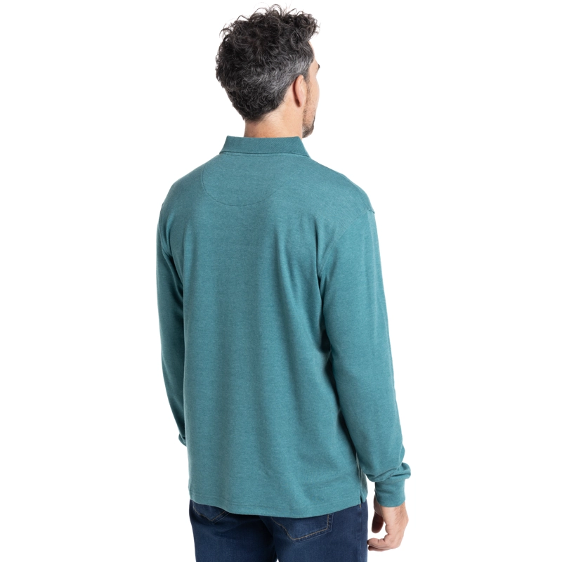 POLERA CUELLO CAMISEO | VERDE - 2