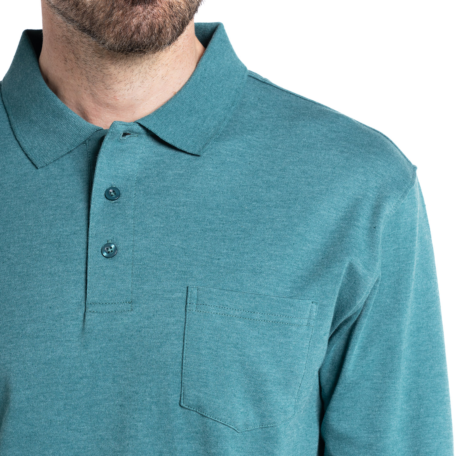 POLERA CUELLO CAMISEO | VERDE - 3