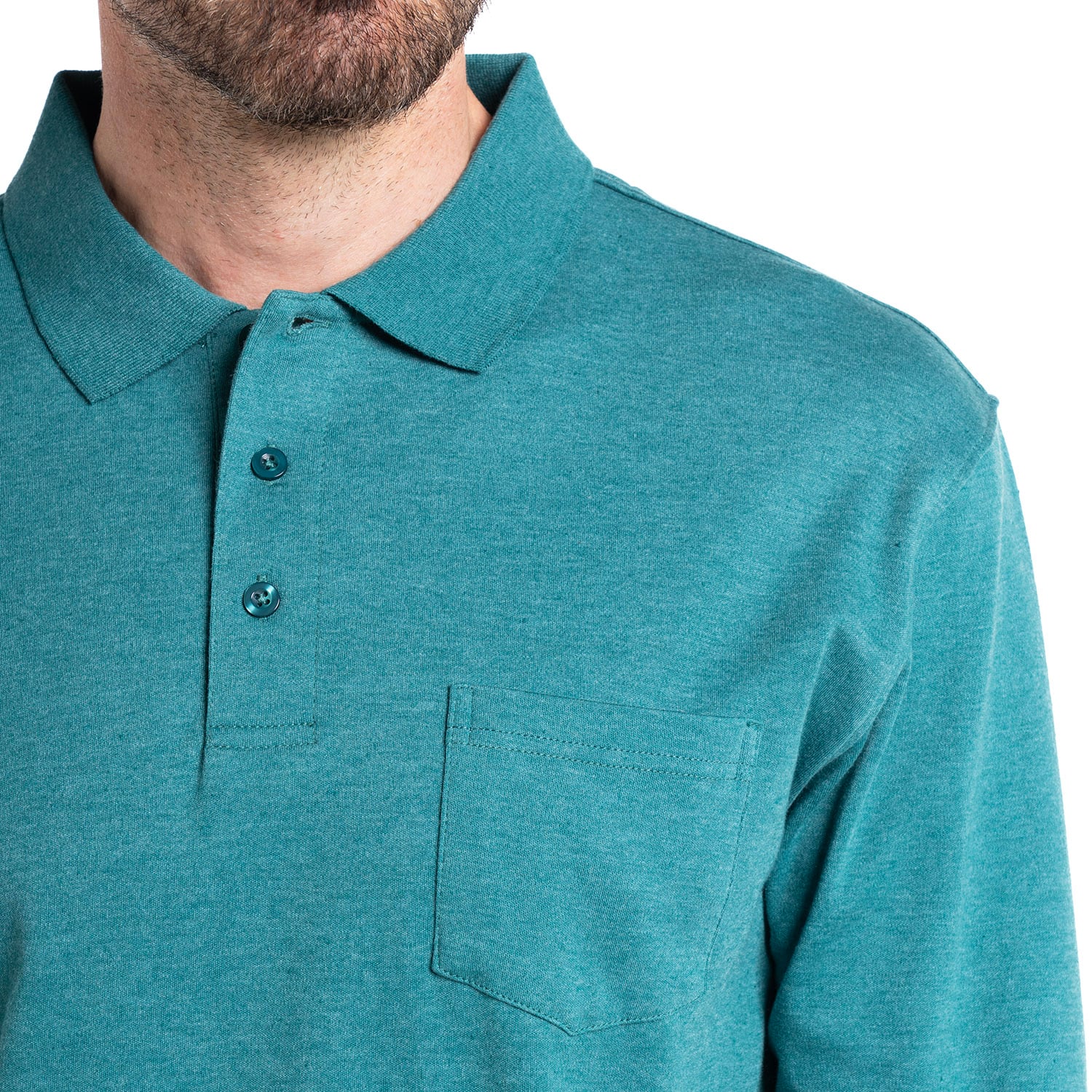 POLERA CUELLO CAMISEO | VERDE - 3
