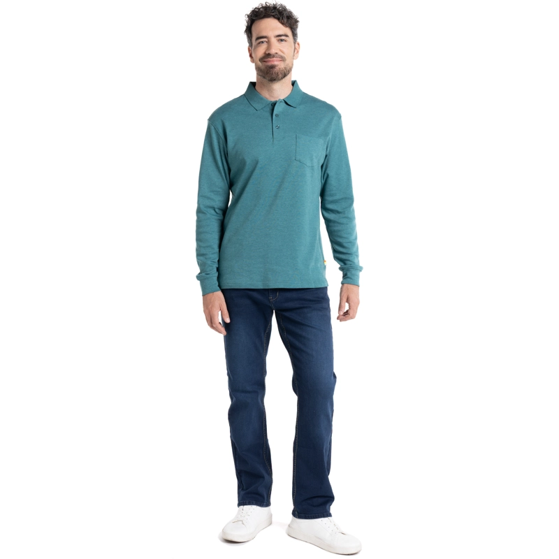 POLERA CUELLO CAMISEO | VERDE - 4