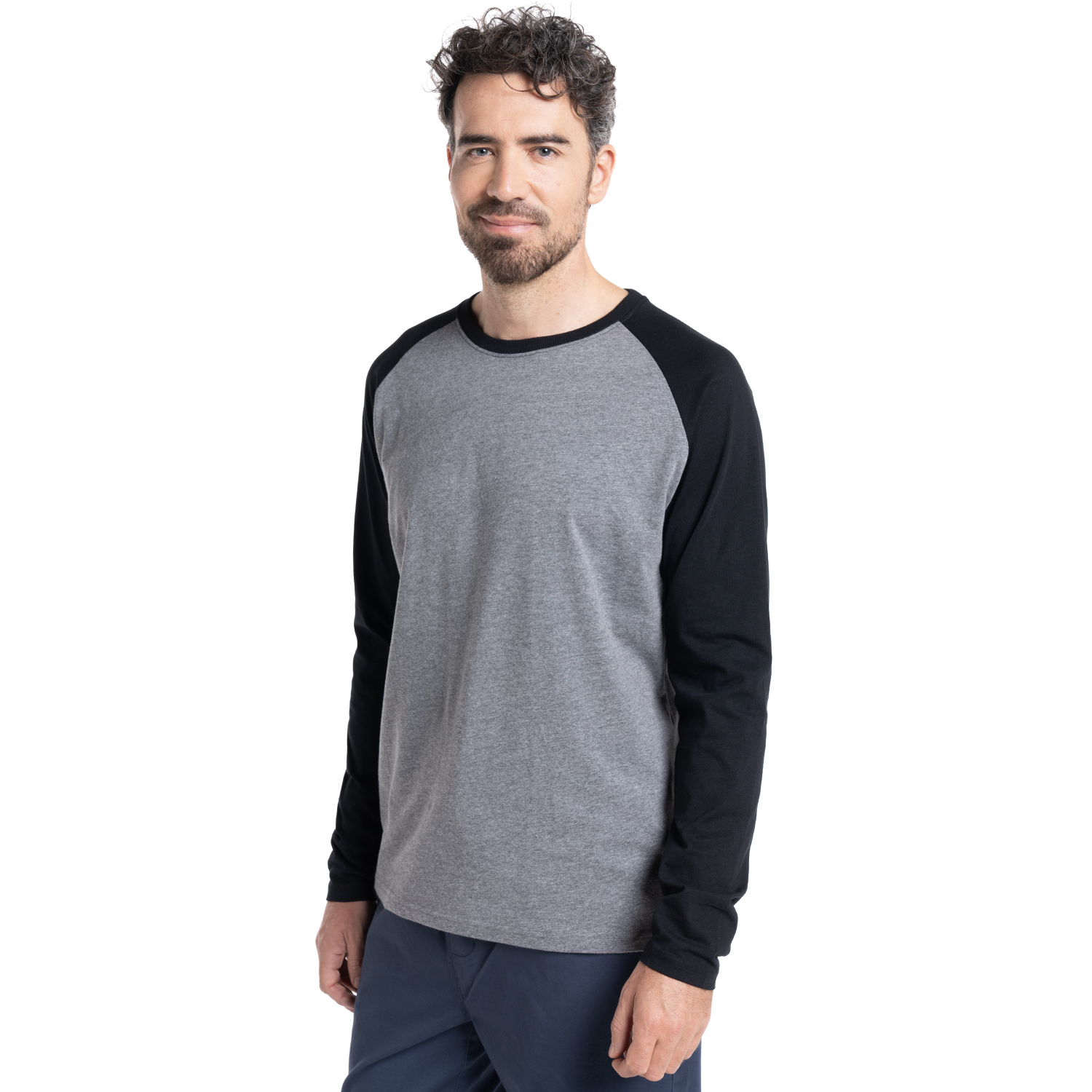 POLERA CUELLO REDONDO | GRIS - 1
