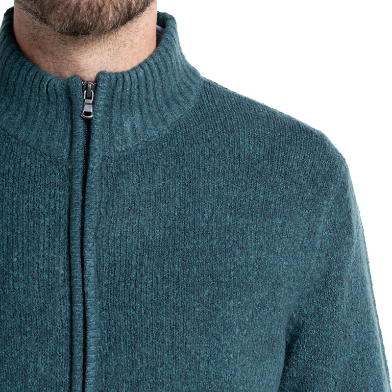 SWEATER FULL ZIPPER | VERDE PETRÓLEO - 3