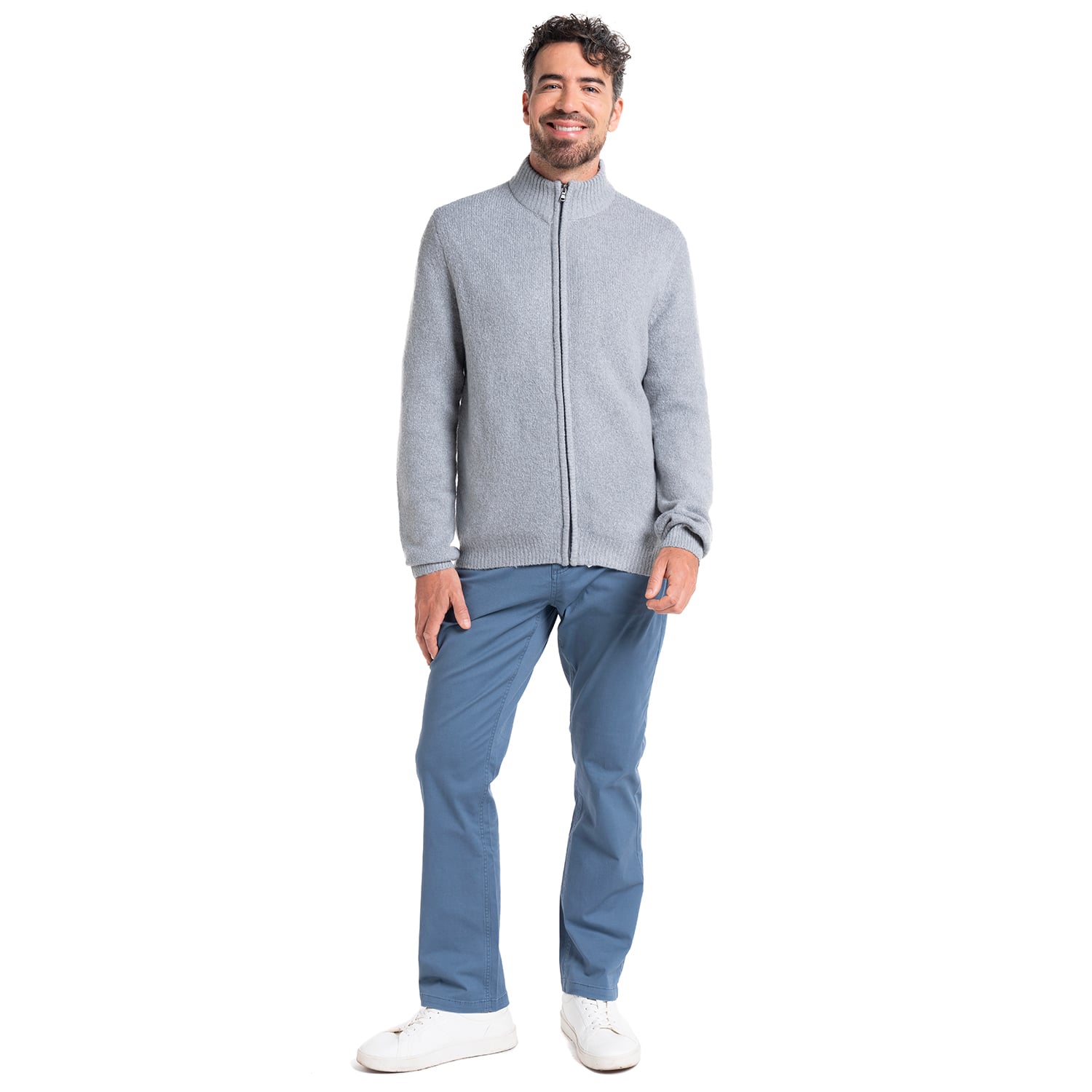 SWEATER FULL ZIPPER | GRIS - 4