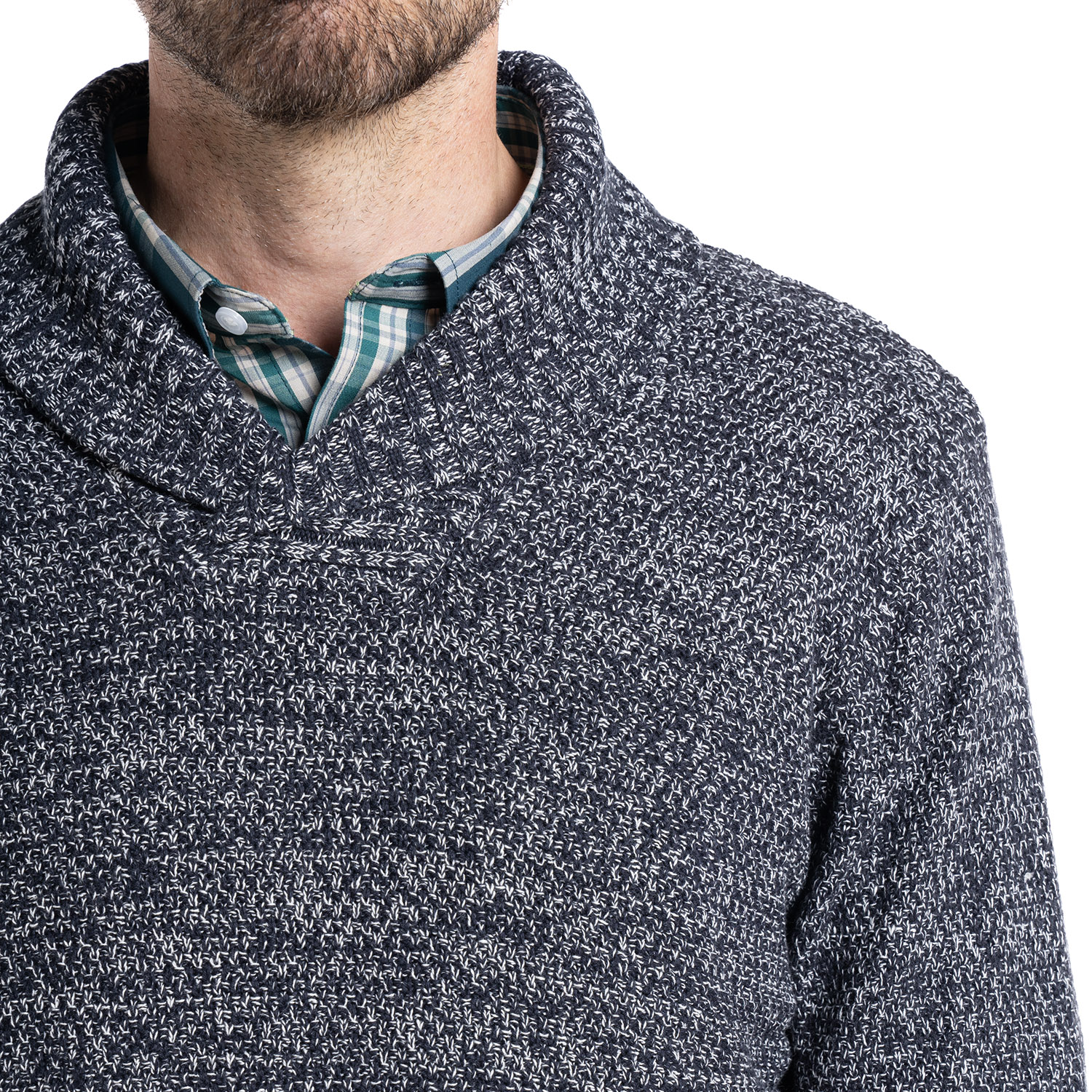 SWEATER CUELLO CRUZADO | AZUL MARINO - 3