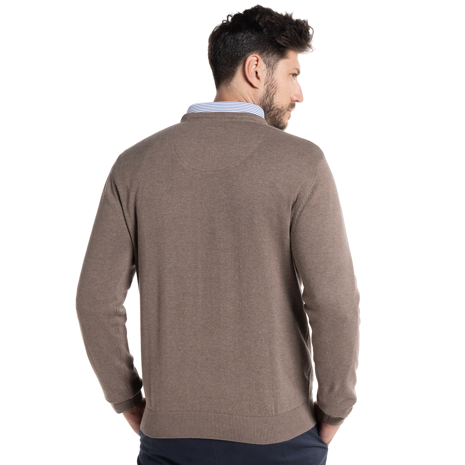 SWEATER HOMBRE CUELLO V VENECIA | BEIGE - 2