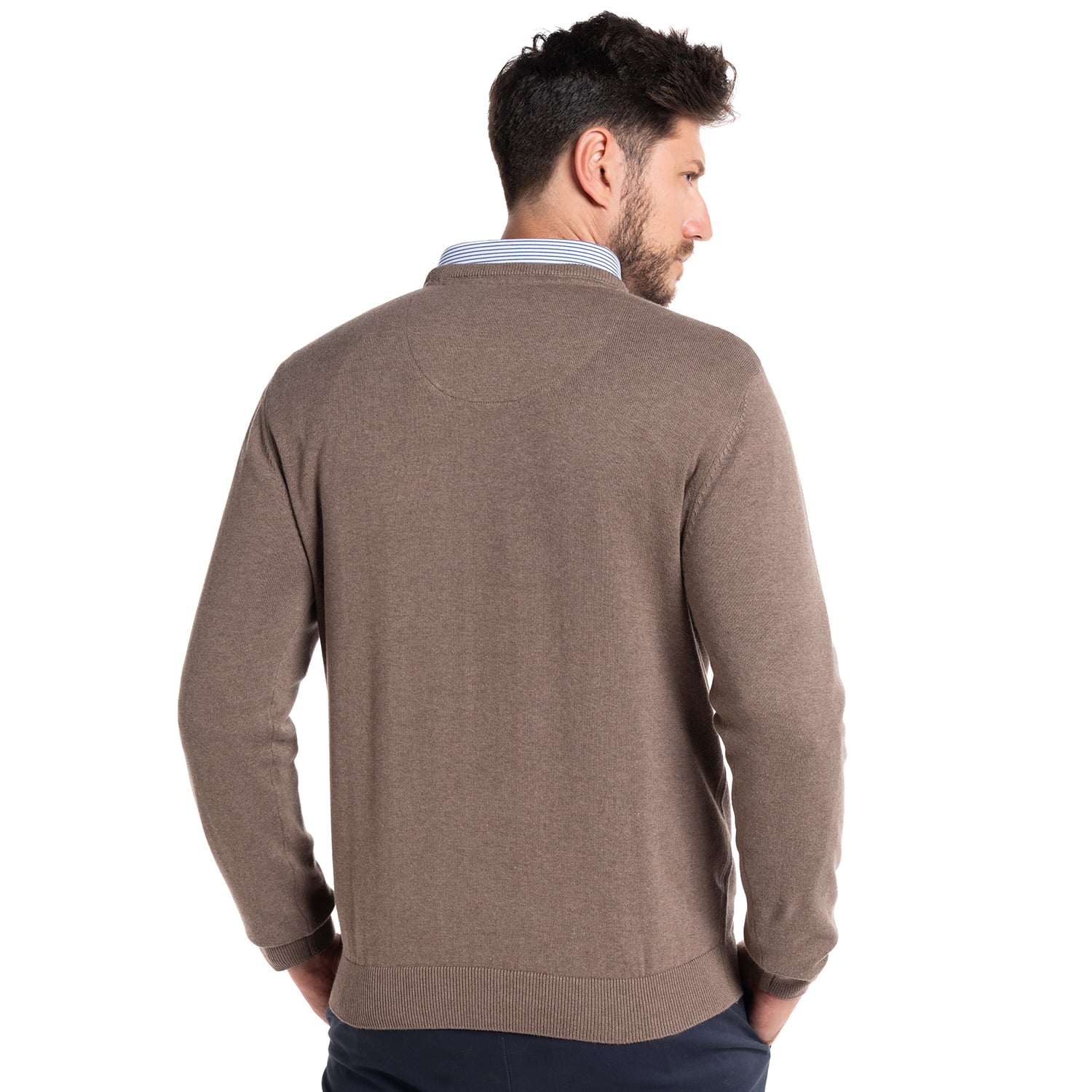SWEATER HOMBRE CUELLO V VENECIA | BEIGE - 2