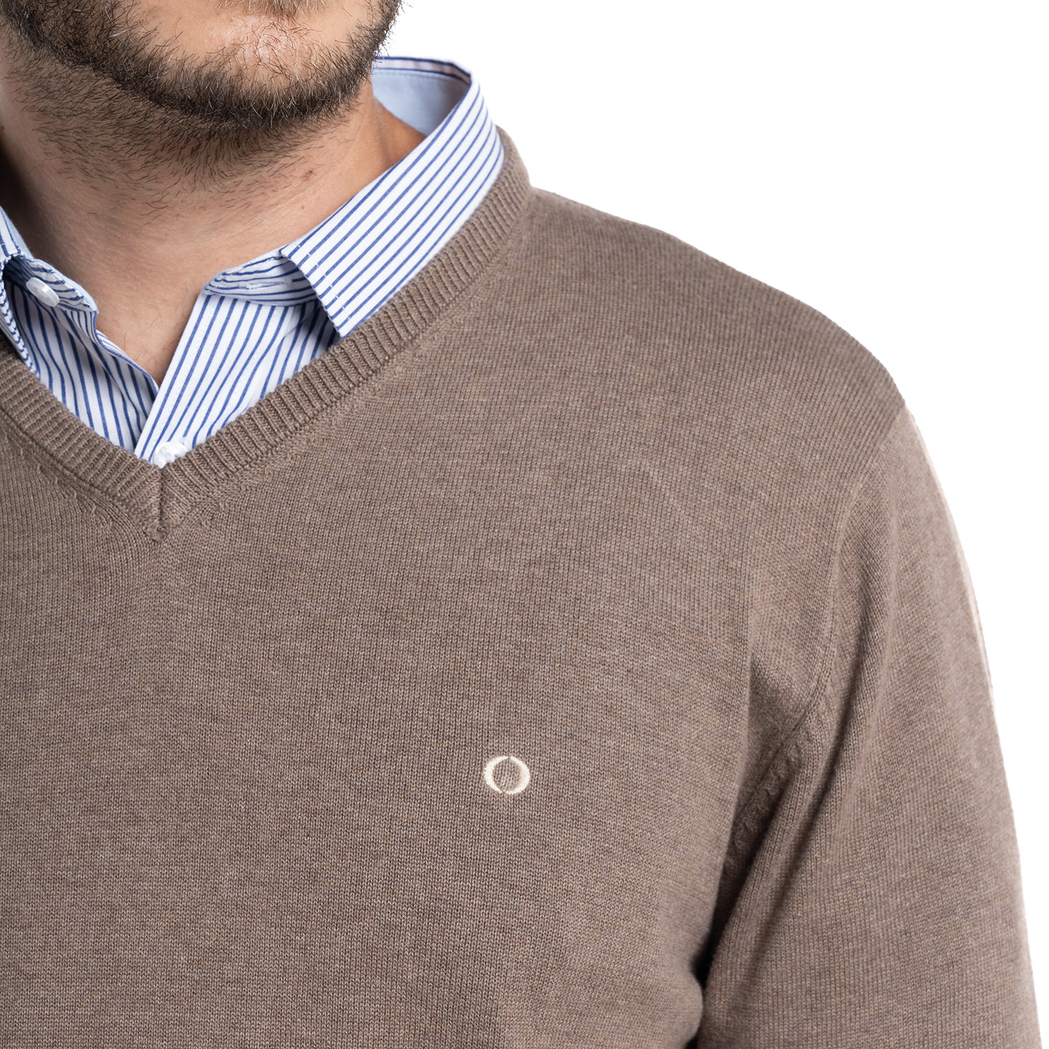 SWEATER HOMBRE CUELLO V VENECIA | BEIGE - 3
